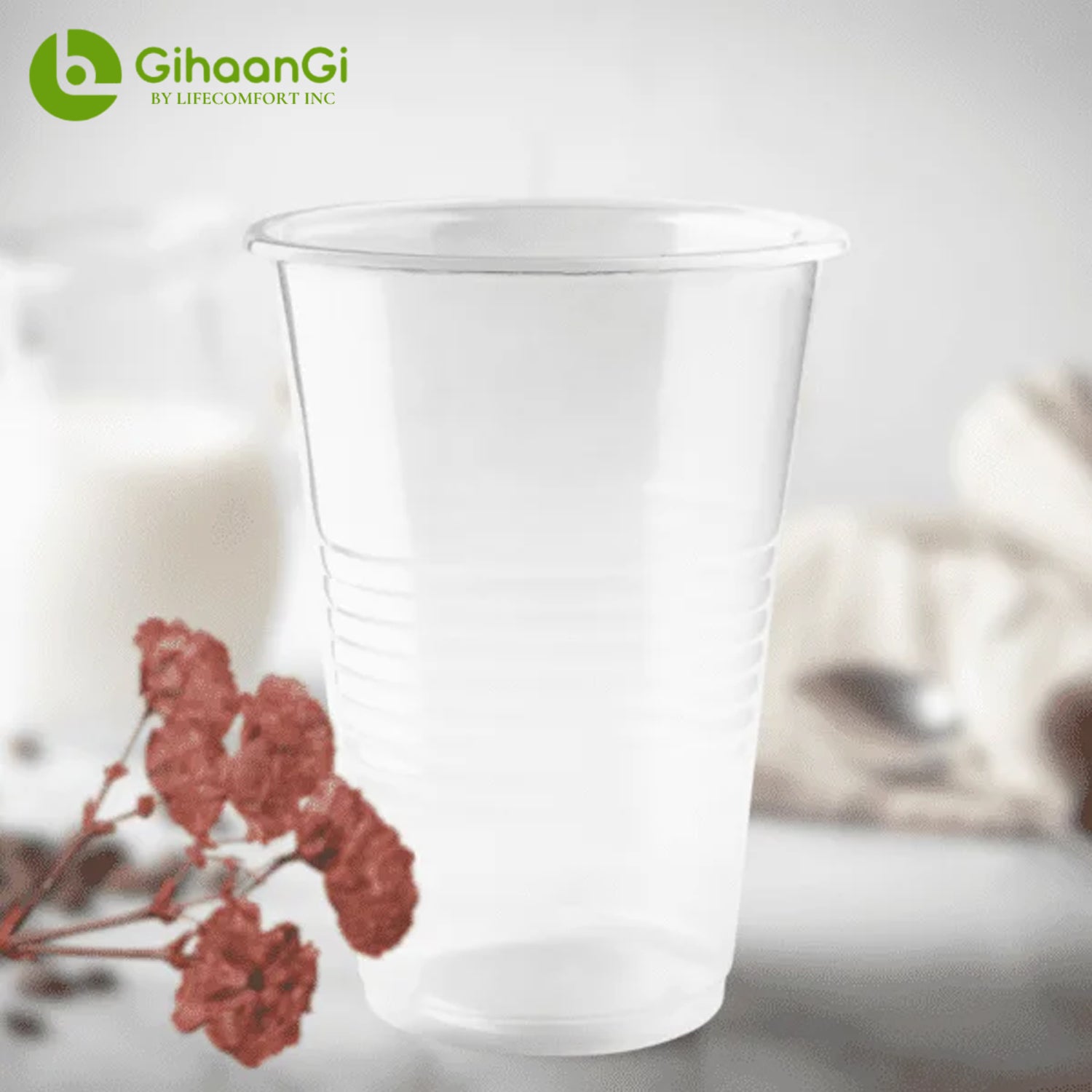 12oz Transparent Disposable Plastic Glass – Life Comfort
