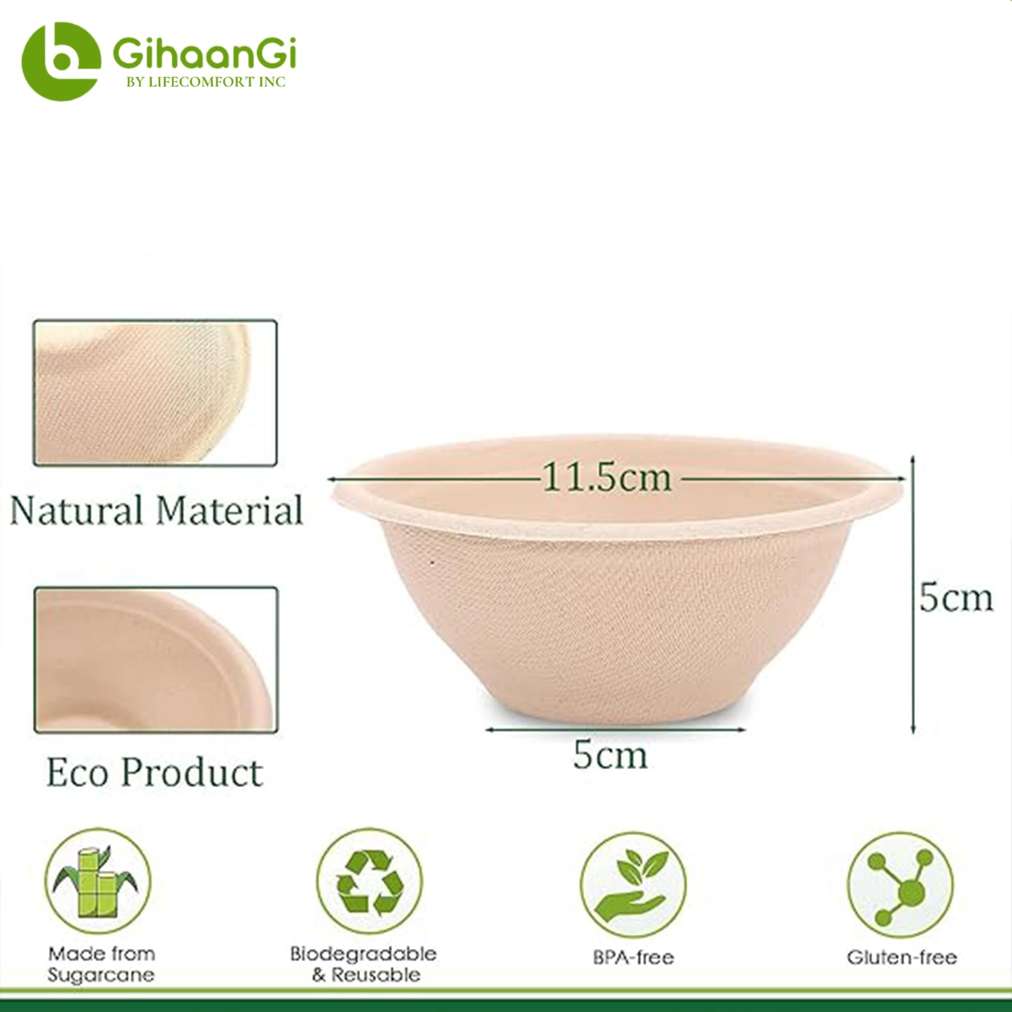 32oz Disposable Bagasse Bowl (Brown)