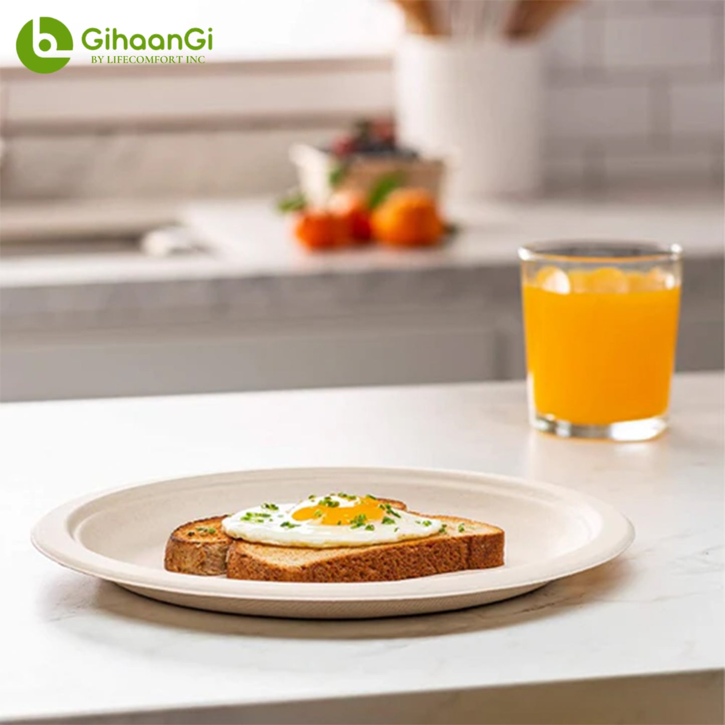 10" Bagasse Plates (Brown)