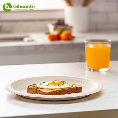 10" Bagasse Plates (Brown)