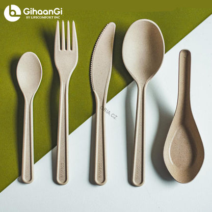 Brown Disposable Forks | Made of Cornstarch | Heat Proof | 100% Natural | Pack of 50 | 18 Packs per carton | MOQ: 1 Carton